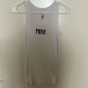 PLEASURES white tank top